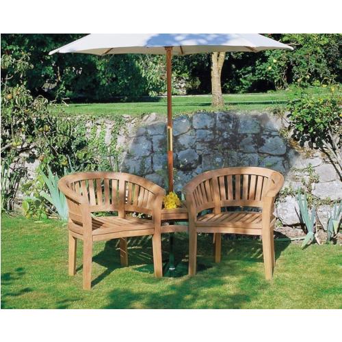 Teak Garden Dining Set (No Parasol)