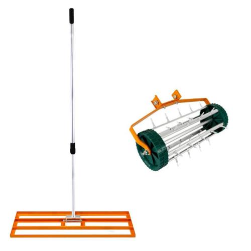 100cm Lawn Leveller & Aerator – 2-in-1 Bundle