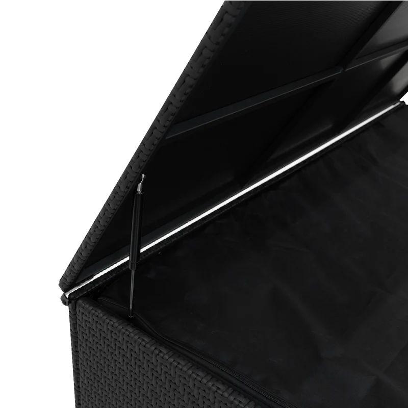 Rattan Storage Box 700L – Black